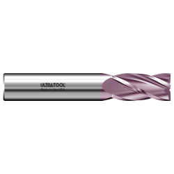 180S 1" Ø 1-1/2 x 4" x 1" 4 Flute Square Single End N/C Tolerance Carbide End Mill AlTiN