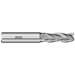 Series 313CF - 3 Flute Coolant Fed Roughing End Mill with Neck for Reach