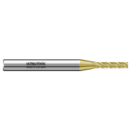 320MXLS .036 Ø .180 x 1.5 x 1/8 4 Flute Square Single End Extra Long Length Micro Carbide End Mill TiN