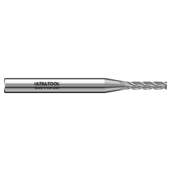 320MXLS .034 Ø .170 x 1.5 x 1/8 4 Flute Square Single End Extra Long Length Micro Carbide End Mill