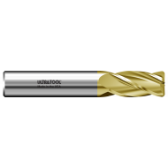 320R 25.0mm Ø 38mm x 100mm x 25.0mm 4 Flute 2.0mm Radius Single End Carbide End Mill TiN