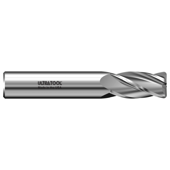 320R 1/8 Ø 1" x 3" x 1/8 4 Flute .010 Radius Single End Carbide End Mill