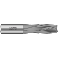 329S 1/8 Ø 5/8 x 1-1/2 x 1/8 4 Flute Square Single End Downcut Slow Helix Carbide End Mill CVD Diamond