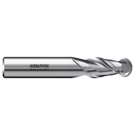 330ALB 1/4 Ø 1" x 2-1/2 x 1/4 2 Flute Ball Single End Specialty Carbide End Mill for Aluminum TiB2