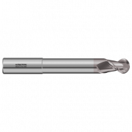 330MLB 3/4 Ø 1" x 7" x 3/4 2 Flute Ball Single End Extended Reach Carbide End Mill for Aluminum TiCN