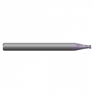 330MS .008 Ø .012 x 1.5 x 1/8 2 Flute Square Single End Standard Length Micro Carbide End Mill AlTiN