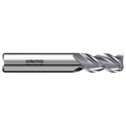 333ALR 20.0mm Ø 50mm x 100mm x 20.0mm 3 Flute 3.0mm Radius Single End Specialty Carbide End Mill for Aluminum TiB2