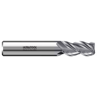 333ALS 3/8 Ø 3/4 x 2-1/2 x 3/8 3 Flute Square Single End Specialty Carbide End Mill for Aluminum TiB2