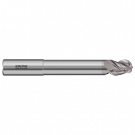 333MLB 1" Ø 1-1/4 x 6" x 1" 3 Flute Ball Single End Extended Reach Carbide End Mill for Aluminum TiCN