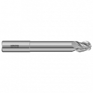 333MLB 3/4 Ø 1" x 5" x 3/4 3 Flute Ball Single End Extended Reach Carbide End Mill for Aluminum