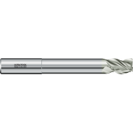 333MLR 3/8 Ø 1/2 x 4" x 3/8 3 Flute .015 Radius Single End Extended Reach Carbide End Mill for Aluminum TiB2