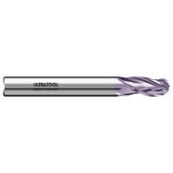 383B 1" Ø 2" x 6" x 1" 3 Flute Ball End Single End Carbide End Mill TiAlN