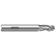 383B 3/8 Ø 3" x 6" x 3/8 3 Flute Ball End Single End Carbide End Mill