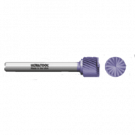 MSB-51 Cut # 4 Cylindrical Shape with End Cut Carbide Burr TiAlN