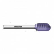 MSC-51 Cut # 1 Cylindrical Ball Nose Shape Carbide Burr TiAlN