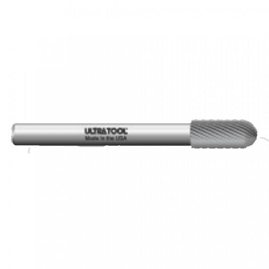 MSC-53 Cut # 4 Cylindrical Ball Nose Shape Carbide Burr