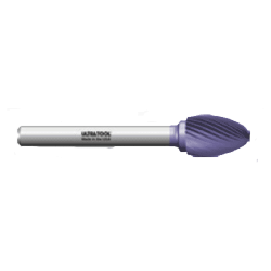 MSE-51 Cut # 1 Egg Shape Carbide Burr TiAlN