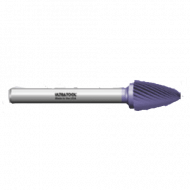 MSF-51 Cut # 1 Round Tree Shape Carbide Burr TiAlN