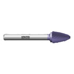 MSF-51 Cut # 1 Round Tree Shape Carbide Burr TiAlN